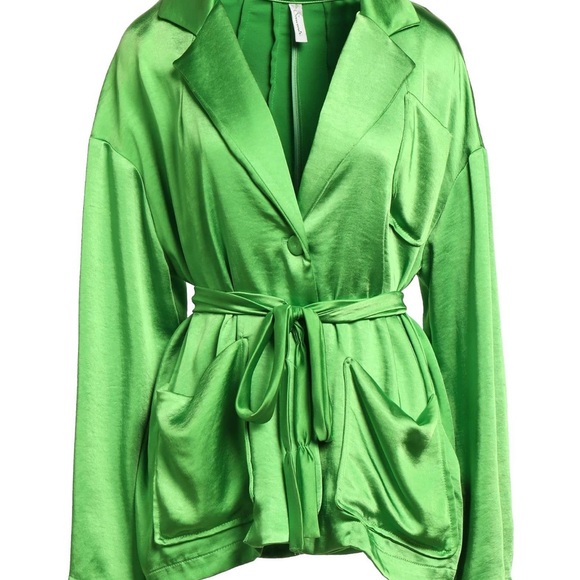 SOUVENIR. Bright Green Blazer. Size M. Runs Large! Made in Italy 🇮🇹 - Picture 3 of 16